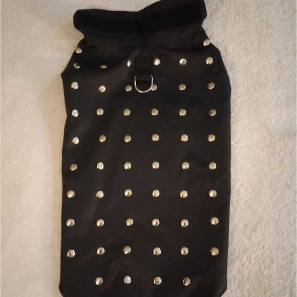 🆕🐕‍🦺Studded Pet Jacket - Moto Style, Goth Style, Sz L - Picture 1 of 7